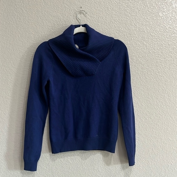 Ports 1961 Sweaters - Ports 1961 Women’s Blue Long Sleeve Cowl neck Sweater Size Medium Wool